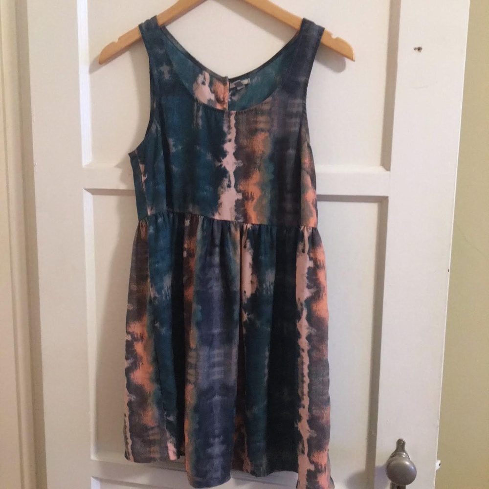 UO Babydoll Watercolor Dress
